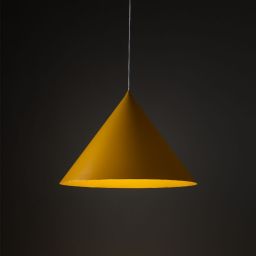 TK Lighting Cono lampa wisząca 1x15 W żółta 10090