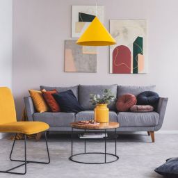 TK Lighting Cono lampa wisząca 1x15 W żółta 10090