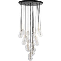 TK Lighting Nilos lampa wisząca 26 x W czarna-złota 10099