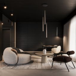 TK Lighting Piano lampa wisząca 3x8 W czarna-złota 10117