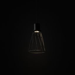 TK Lighting Modesto lampa wisząca 1x10 W czarna 10159