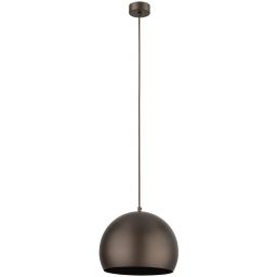 TK Lighting Zoe lampa wisząca 1x15 W brązowa 10171