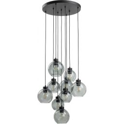 TK Lighting Cubus lampa wisząca 9x15 W czarna 10208