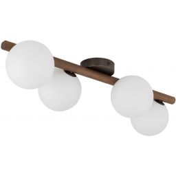 TK Lighting Estera lampa podsufitowa 4x8 W drewno 10270