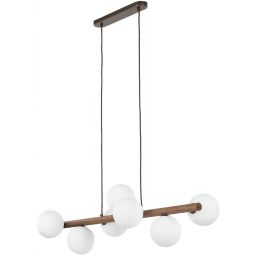 TK Lighting Estera lampa wisząca 7x8 W drewno 10272