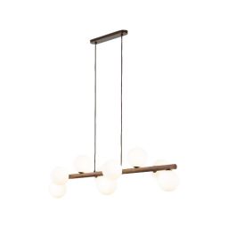 TK Lighting Estera lampa wisząca 9x8 W drewno 10273