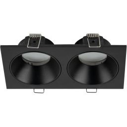 TK Lighting Prisma Duo Black lampa do zabudowy 2x10 W czarna 10579