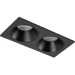 TK Lighting Prisma Duo Black lampa do zabudowy 2x10 W czarna 10579
