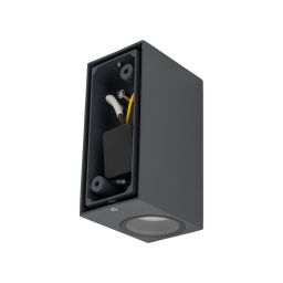 TK Lighting Axis kinkiet zewnętrzny 2x10 W czarny 10970