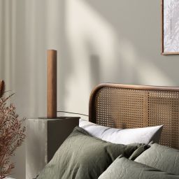 TK Lighting Teo lampa stołowa 1x36 W orzech 1411