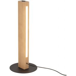 TK Lighting Teo lampa stołowa 1x36 W drewno 1412