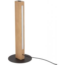 TK Lighting Teo lampa stołowa 1x36 W drewno 1412