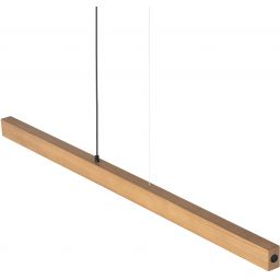 TK Lighting Teo lampa wisząca 1x36W LED jasne drewno/czarny 1448