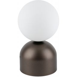 TK Lighting Miki lampka nocna dziecięca 1x8 W biała-brązowa 16043