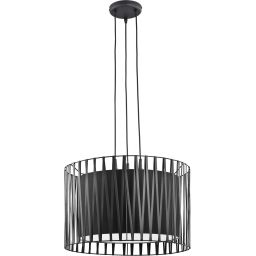 TK Lighting Harmony Black lampa wisząca 3x25W czarna 1655