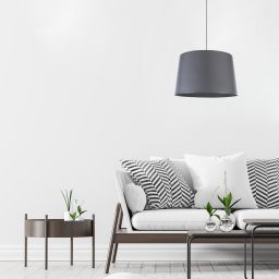 TK Lighting Maja lampa wisząca 1x15W szara 1881