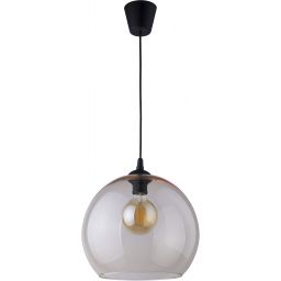 TK Lighting Cubus lampa wisząca 1x15 W czarna-bursztynowa 2064