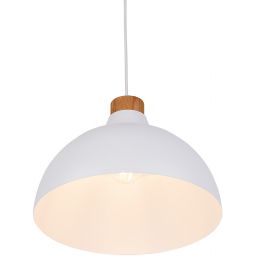 TK Lighting Cap lampa wisząca 1x15W biała 2070