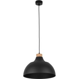 TK Lighting Cap lampa wisząca 1x15W czarna 2071