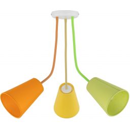 TK Lighting Wire Colour lampa wisząca 3x15 W multikolor 2106