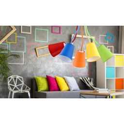 TK Lighting Wire lampa wisząca 5x60 W multikolor 2107
