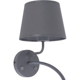 TK Lighting Maja kinkiet 1x60W+1x10W szary 2536