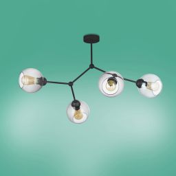 TK Lighting Fairy lampa podsufitowa 4x15 W czarna 2730
