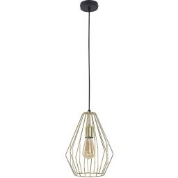 TK Lighting Brylant Gold lampa wisząca 1x60W złota/czarna 2788