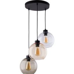 TK Lighting Cubus lampa wisząca 3x15 W czarna 2831