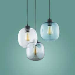 TK Lighting Elio lampa wisząca 3x15 W czarna 3184