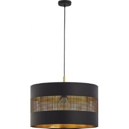 TK Lighting Tago Black lampa wisząca 1x25W czarna/złota 3211