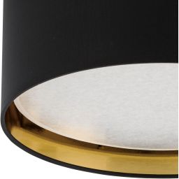 TK Lighting Bilbao plafon 4x15W czarny/złoty 3376