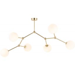 TK Lighting Fairy lampa podsufitowa 6x6W złota/biała 3532