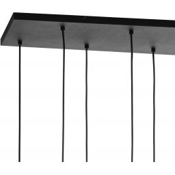 TK Lighting Cubus lampa wisząca 8x15W grafit lustrzany/czarny 4113