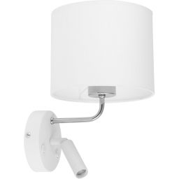 TK Lighting Richi kinkiet 1x60W+1x6W biały 4236