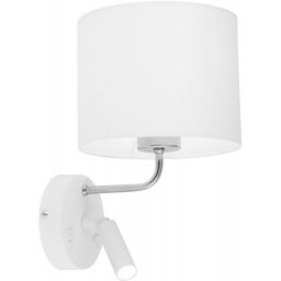 TK Lighting Richi kinkiet 1x60W+1x6W biały 4236