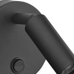 TK Lighting Enzo kinkiet 1x6W czarny 4237