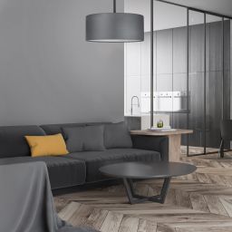 TK Lighting Rondo lampa podsufitowa 4x15 W biała-chrom-szara 4240