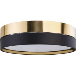 TK Lighting Hilton plafon 4x15W czarny/złoty 4345