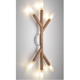 TK Lighting Noble kinkiet 6x6W drewno/biały 4525