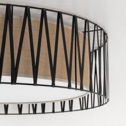 TK Lighting Harmony plafon 4x15W brązowy/czarny 4556