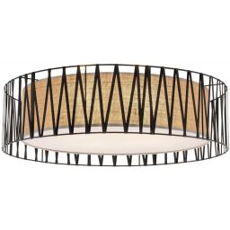 TK Lighting Harmony plafon 4x15W brązowy/czarny 4556