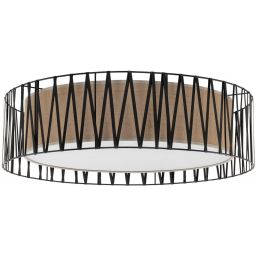 TK Lighting Harmony plafon 4x15W brązowy/czarny 4556