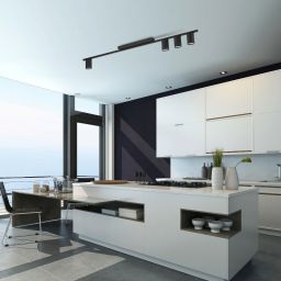 TK Lighting Logan lampa podsufitowa 4x10 W czarna 4566