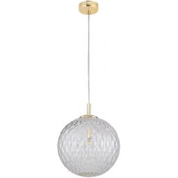 TK Lighting Cadix lampa wisząca 1x6W złoty/przezroczysty 4610