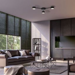 TK Lighting Avia Black lampa podsufitowa 3x10W czarna 4689