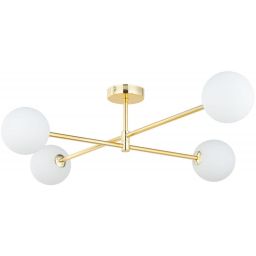 TK Lighting Sarius lampa podsufitowa 4x6W biały/złoty 4738