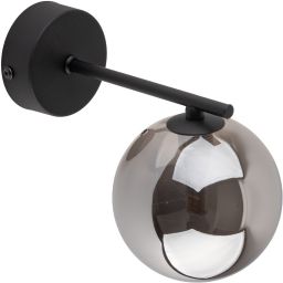 TK Lighting Estera kinkiet 1x6W czarny/przydymiony 4777