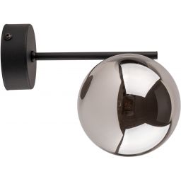 TK Lighting Estera kinkiet 1x6W czarny/przydymiony 4777