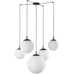 TK Lighting Esme lampa wisząca 5x15 W czarna 4791